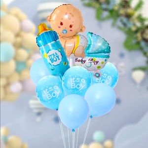 IT’S A BOY Balloon Bouquet, 11 Pcs. (9 balloons)